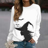 🎃 Vintage Pumpkin Print Long Sleeve T-Shirt – Harajuku Halloween Graphic Tee by FitiqueFit