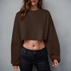 🧘‍♀️ Women’s Long Sleeve Loose-Fit Crop Top by FitiqueFit