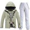 Women Windproof 10k Waterproof Snowboarding Sets Snow Jackets and Pants