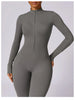 Yoga Jumpsuit Long Sleeved Zipper Rompers
