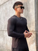 Gym Fitness T-shirt Men Casual Long Sleeve Skinny Shirt Bodybuilding Running Sports Quick Dry