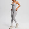 Women 2pcs Patchwork Sport Yoga Suit Training Tummy Tuck and Hip Lift