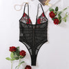 Ellolace Fancy Floral Body Suits Women Sexy Lingerie Women's Babydoll Embroidery Buckle Lace Erotic Costume See Through Body