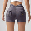 🍑 Wrinkled High-Waist Pocket Leggings for Women by FitiqueFit