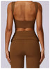 Yoga Clothing Sets Athletic Wear Women High Waist Leggings And Top Two Piece Set Gym Tracksuit Push Up Fitness Workout Outfits