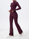 Women's Half Zipper Long Sleeve 2-Pc Activewear