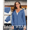 Sherpa-Lined Fleece Zip-Up Hoodie Jacket Women by FitiqueFit