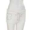 Y2K Rhinestone Summer Shorts for Beach Vibes