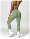 2 PCS Yoga Set Gym Clothes Sportswear Workout Tracksuits Sports Bra Gym Leggings Wear Athletic