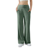 Women's Elastic Baggy High waist Yoga Pants Summer Sports Lifting Flared pants Loose Dance Leggings Solid sweatpants