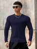Gym Fitness T-shirt Men Casual Long Sleeve Skinny Shirt Bodybuilding Running Sports Quick Dry