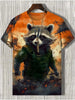 Samurai Cat Graphic T-Shirt – Japanese Style 3D Print Men's Tee by FitiqueFit