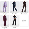 Women's Half Zipper Long Sleeve 2-Pc Activewear