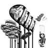 12-Piece Men's Right-Handed Golf Club Set with Bag by 24 Hour Sport