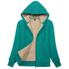 Sherpa-Lined Fleece Zip-Up Hoodie Jacket Women by FitiqueFit