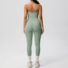 Women 2pcs Patchwork Sport Yoga Suit Training Tummy Tuck and Hip Lift
