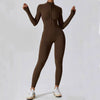 Yoga Jumpsuit Long Sleeved Zipper Rompers