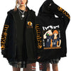 🏐 Haikyuu!! Karasuno High School Zip-Up Hoodie – Unisex Anime Streetwear by FitiqueFit