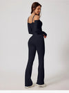 Yoga Jumpsuit Women's Sports Overalls Flared Trousers