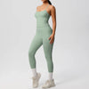 Women 2pcs Patchwork Sport Yoga Suit Training Tummy Tuck and Hip Lift