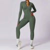 Yoga Jumpsuit Long Sleeved Zipper Rompers