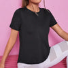 Women Seamless Yoga T-Shirt Short Sleeve