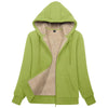 Sherpa-Lined Fleece Zip-Up Hoodie Jacket Women by FitiqueFit