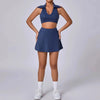 Seamless Tennis Skirt Set – Quick-Dry Workout Outfit by FitiqueFit