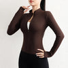 Womens Fleecing Full Zipper Sport Jacket With Thumb Hole