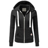 Spring and Autumn New Women's Personalized Casual Cardigan Zipper Hoodie Korean Edition Fashion Outdoor Jogging Sportswear