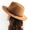 Unisex Wool Fedora – Flat-Brim Felt Hat for Fall & Winter by FitiqueFit