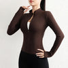 Womens Fleecing Full Zipper Sport Jacket With Thumb Hole