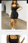 Seamless One-Piece Short Yoga Sportswear