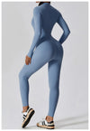 Yoga Jumpsuit Long Sleeved Zipper Rompers