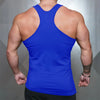 Gym Bodybuilding Muscle Shirts Sleeveless Cotton Breathable Tank Tops Fitness Irregular Hem