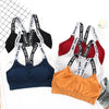 Women Letter Strap Sports Bra