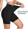 Knee Length High Waist Yoga Shorts for Women