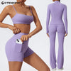 Women's Half Zipper Long Sleeve 2-Pc Activewear