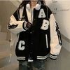 Y2K Oversized Lamb-Wool Bomber Jacket Women by FitiqueFit