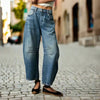 Women’s Mid Rise Wide Leg Jeans by FitiqueFit