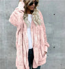 Double Fleece Plush Hooded Cardigan Jacket Women by FitiqueFit