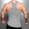 Gym Bodybuilding Muscle Shirts Sleeveless Cotton Breathable Tank Tops Fitness Irregular Hem