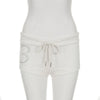 Y2K Rhinestone Summer Shorts for Beach Vibes
