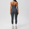Women 2pcs Patchwork Sport Yoga Suit Training Tummy Tuck and Hip Lift