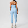 Women 2pcs Patchwork Sport Yoga Suit Training Tummy Tuck and Hip Lift