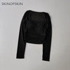 Yoga Clothes Women Sports Tops Fixed Chest Pads Mesh Splicing Slimming Long Sleeves Fashionable Running Training