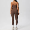 Women 2pcs Patchwork Sport Yoga Suit Training Tummy Tuck and Hip Lift