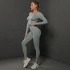 Women's Seamless Long Sleeve Yoga Top by FitiqueFit