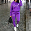 Women’s “Queen” Graphic 2-Piece Hoodie & Pants Tracksuit Set by FitiqueFit