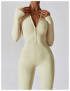 Yoga Jumpsuit Long Sleeved Zipper Rompers